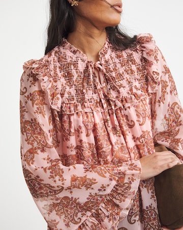 Chiffon Yoke Prairie Blouse