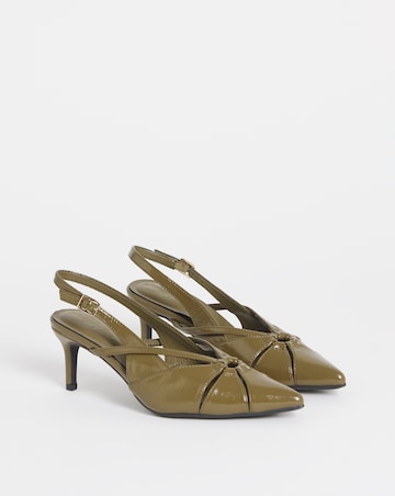 Carrie Slingback Pointed Heel Shoes - Wide Fit (E)