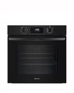 Indesit Turn&amp;Go IO 253 B UK Built-In Electric Single Oven Black