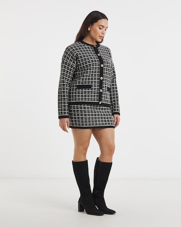 Crew Neck Boucle Cardigan Co-ord