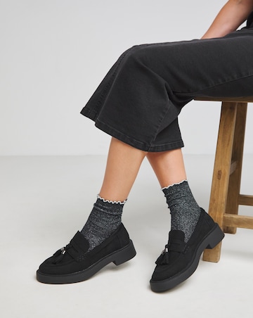 Juno Chunky Tassel Loafers Extra Wide EEE Fit