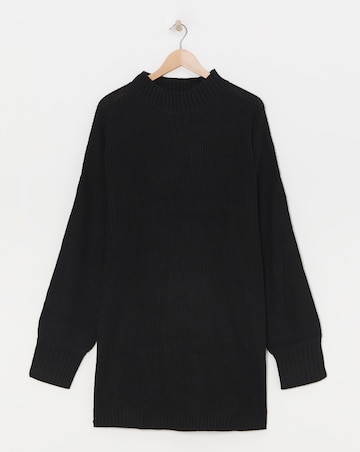 High Neck Ribbed Tunic