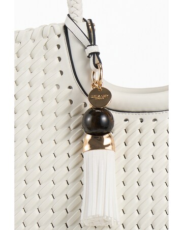 Luella Grey Lillie White Whipstitch Tote