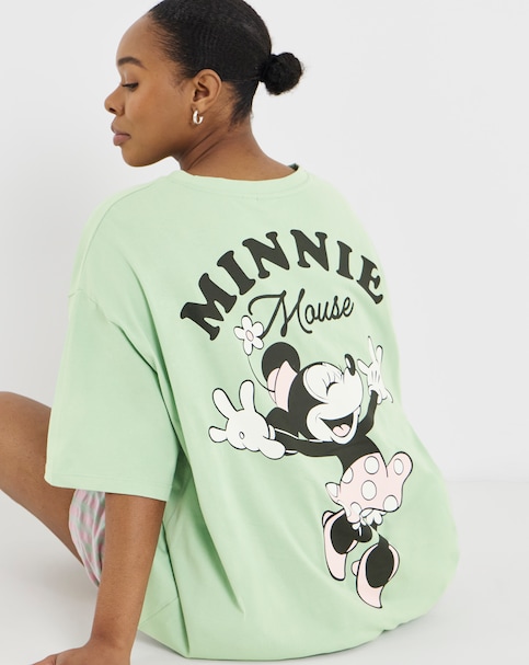 Minnie Mouse Cotton Seersucker Pyjama Short Set