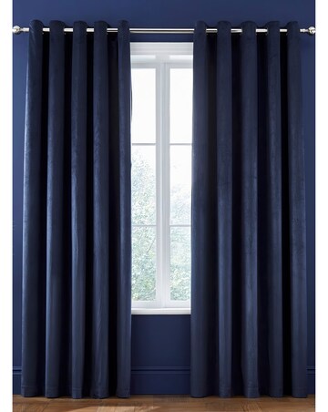 Catherine Lansfield Kingsley Matt Velvet Curtains