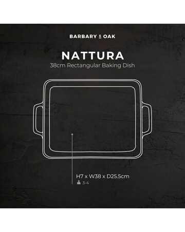 Barbary & Oak Nattura 38cm Baking Dish Teal