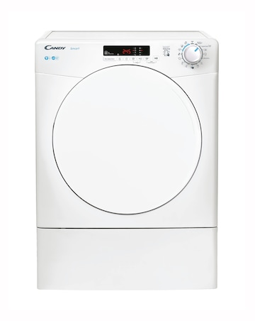 Candy Smart CSE V9DF-80 WiFi Connected 9kg Vented Tumble Dryer White + Install