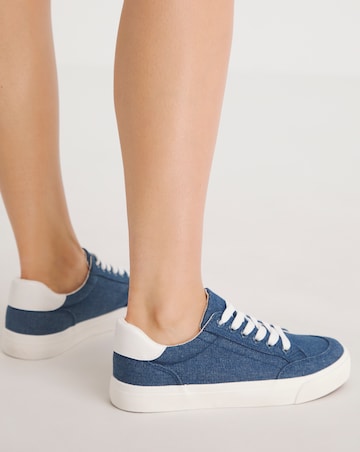 Millie Classic Lace Up Trainers - Wide Fit (E)