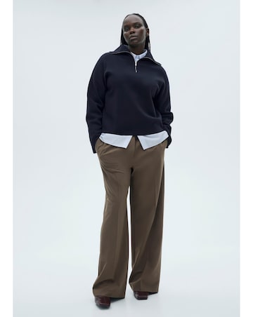 Mango Latitas Zip Up Sweater