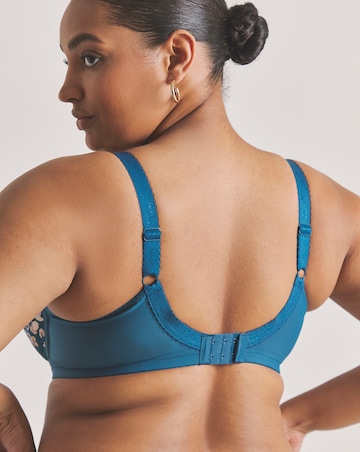 Goddess Kayla Full Cup Wired Bra Teal Blossom