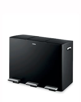 Tower 45L Black Recycling Pedal Bin