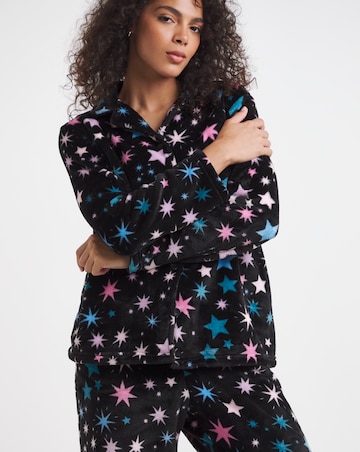 Pretty Secrets Fleece Button Through Pyjama Set