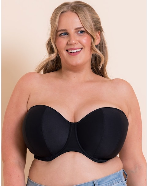 Curvy Kate Luxe Strapless Bra Jet Black