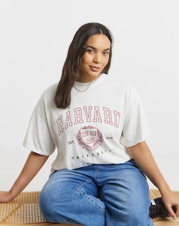 Ecru Harvard License T-Shirt