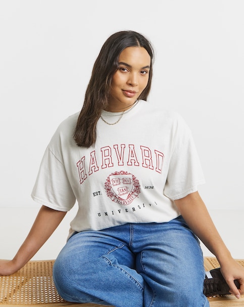 Ecru Harvard License T-Shirt