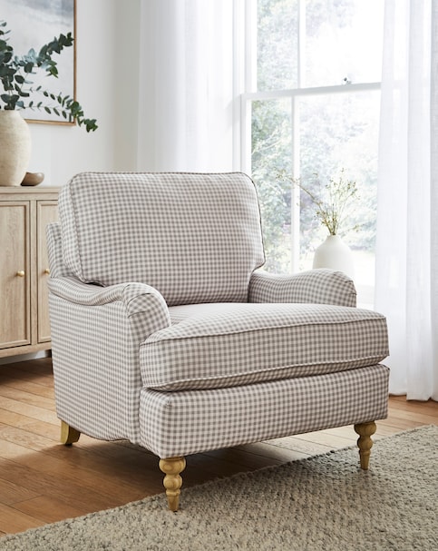 Wisteria Gingham Armchair