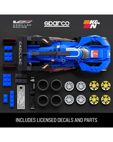 Mattel Brick Shop Hot Wheels Cadillac Project Gtp Hypercar Building Toy Kit