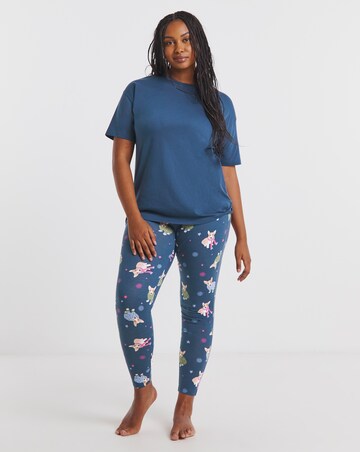 Simply Be Value Legging Pyjama Set Dog Print