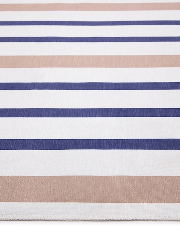 Coastal Stripe Washable Easy-Care Rug