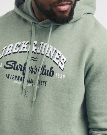 Jack & Jones Logo Hoodie - Green