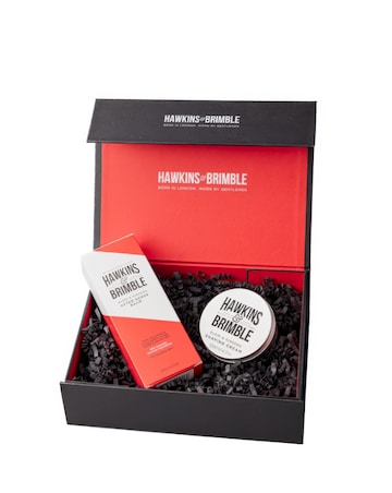 HAWKINS & BRIMBLE SHAVING GIFT BOX (SHAVE CREAM, AFTERSHAVE BALM)