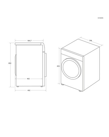Candy Smart Pro BCTDH7A1TE-80 Integrated WiFi 7kg Heat Pump Tumble Dryer - White