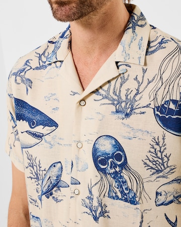 Joe Browns Shark Party Shirt - White/Blue