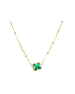 9ct Yellow Gold Clover Necklace
