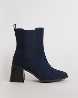 Lucie Chelsea Heeled Ankle Boots - Wide Fit (E)