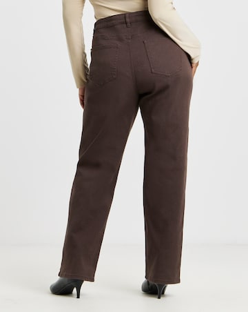 Chocolate Straight Leg Jeans