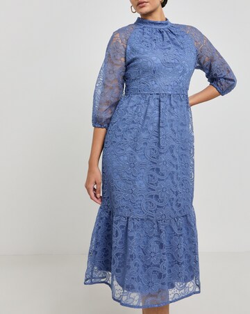 Joanna Hope Lace Midi Dress