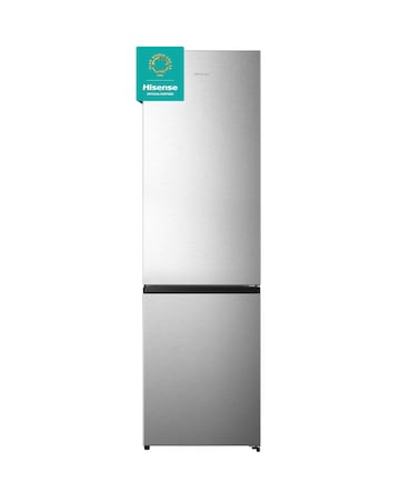 Hisense RB435N4BCE Fridge Freezer - Stainless Steel