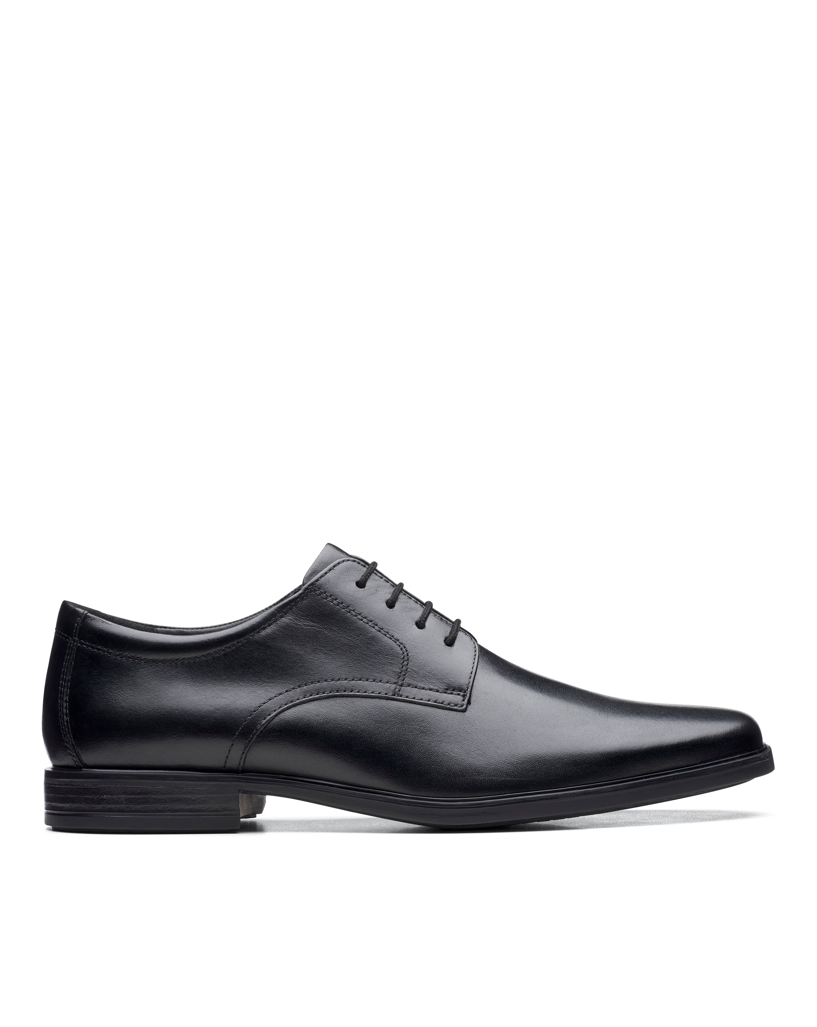 Clarks Howard Walk Shoes Wide Fit - Black