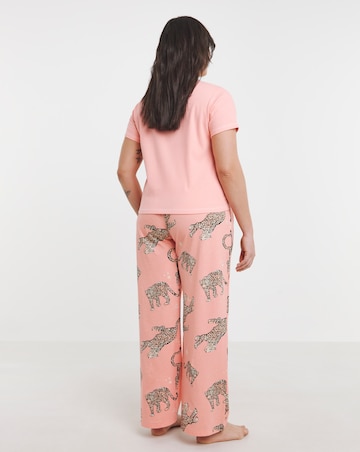 Simply Be (2 Pack) Ribbed T Shirt Pyjama Sets