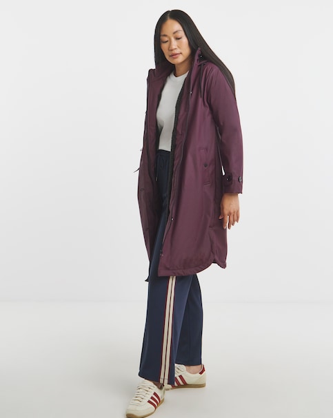 Fleece Lined Rubberised Raincoat