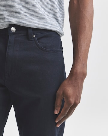 Union Navy Straight Stretch Gabardine Jeans