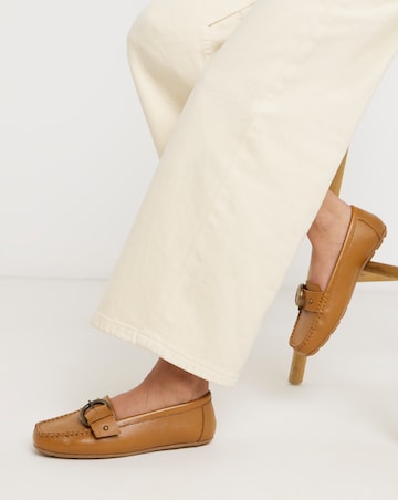 Galore Leather Driving Moccasin - Wide Fit (E)