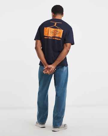 Dickies Short Sleeve Apison Back Graphic T-Shirt - Navy