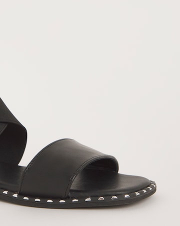 Simply Be Jade Stretch Cross Flat Sandals Extra Wide EEE Fit