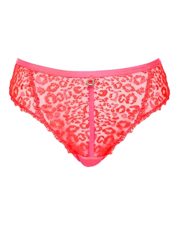 Simply Be Neon Animal Embroidery Thong