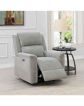 Croston Chenille Power Recliner Chair