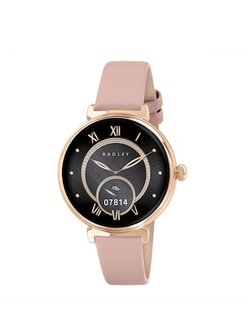 Radley Series 48 AMOLED T-Bar Leather Strap Smart Watch - Pink