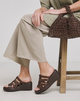 Monarch Wedged Woven Mule - Extra Wide Fit (EEE)