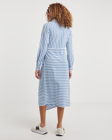 Stripe Tie Wrap Dress