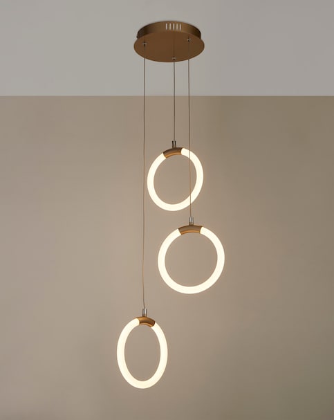 LED Frosted Hoop Ceiling Pendant