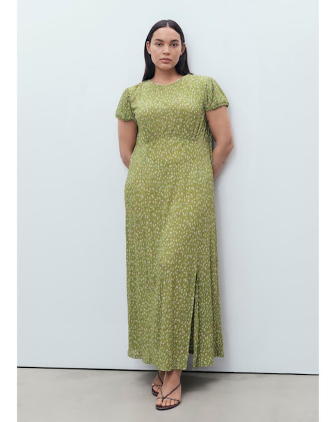 Mango Ditsy Floral Print Midi Dress
