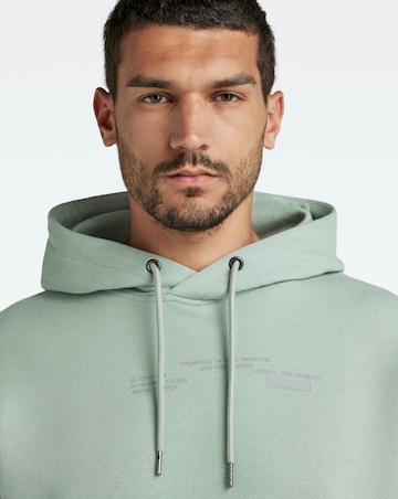 G-Star RAW Iceberg Green Graphic Sleeve Hoodie
