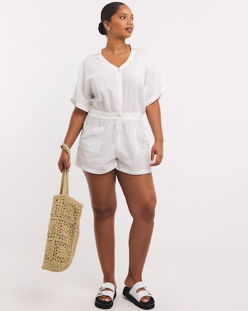 Beach to Beach Cheesecloth Beach Playsuit