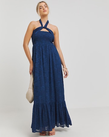 Simpy Be Navy Multiway Jacquard Dress