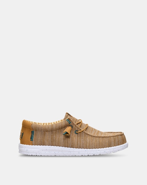 HeyDude Wally Stretch Sox Shoe - Brown